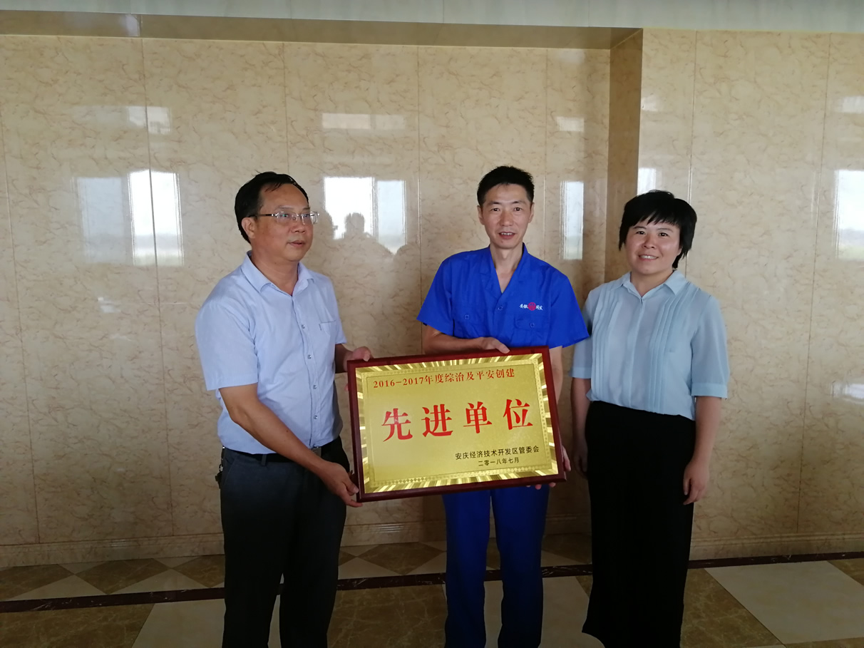 我司獲得2017年度安全創(chuàng)建先進(jìn)單位稱號(hào)